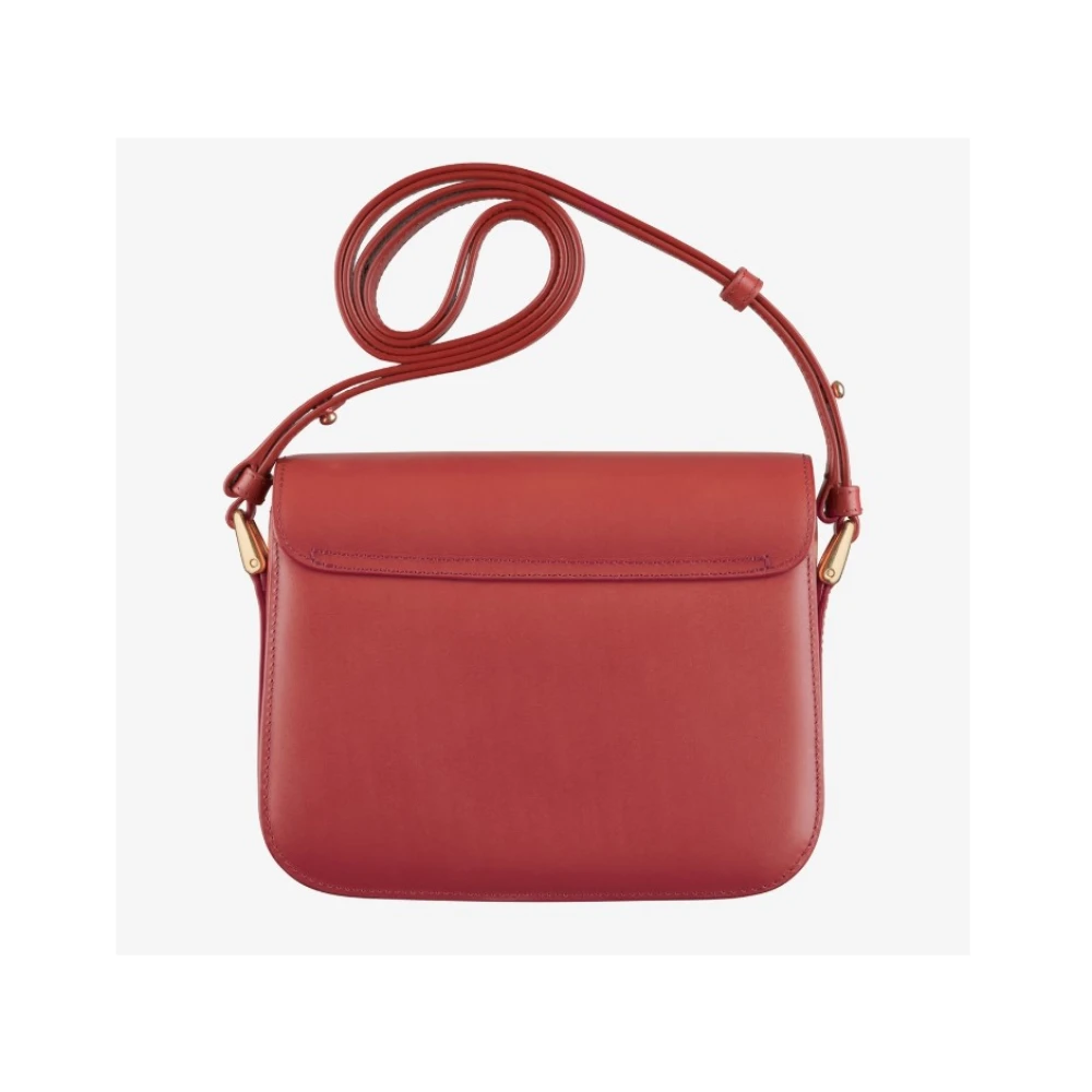 A.p.c. Rode schoudertas met logo-applicatie Red Dames