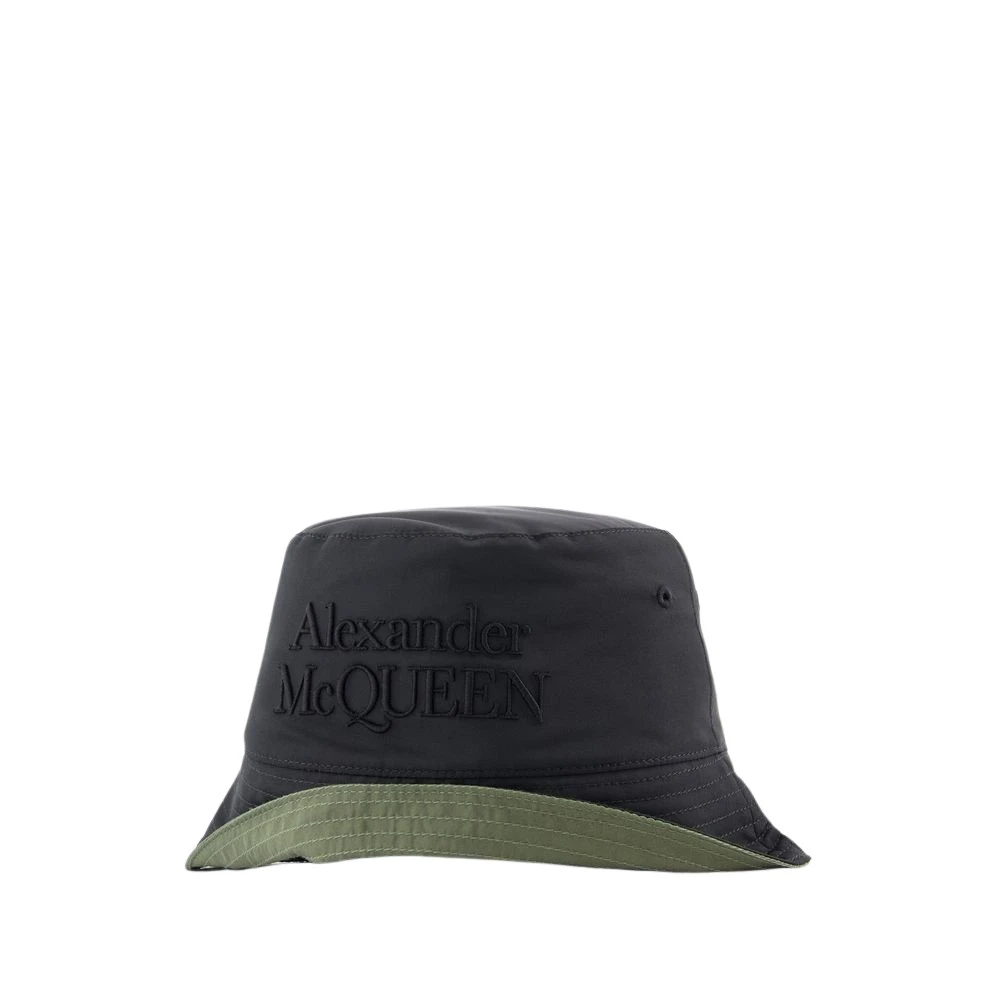 Alexander Mcqueen Men's Green Accessories, M, Low Rever Bucket Hat