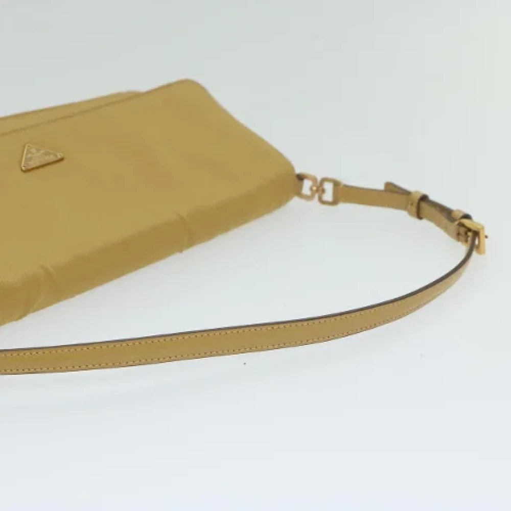 Prada Vintage Pre-owned Nylon pouches Yellow Dames