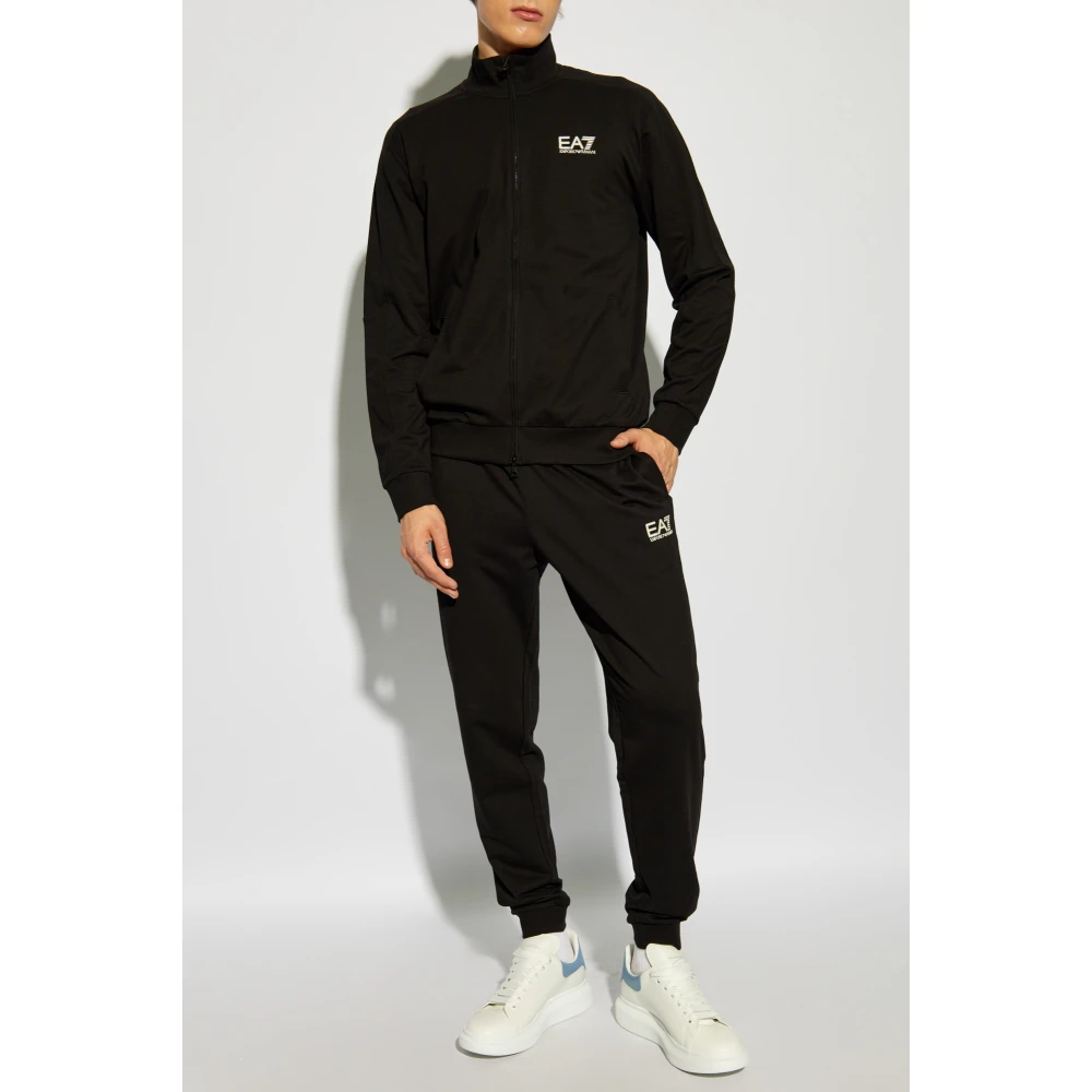 Emporio Armani EA7 Set: Hoodie en Broek Black Heren
