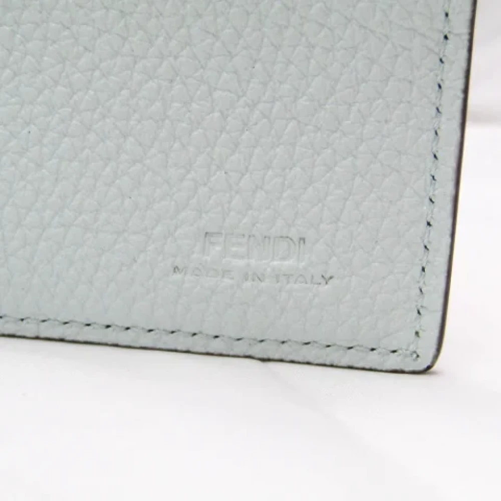 Fendi Vintage Pre-owned Leather wallets Beige Unisex
