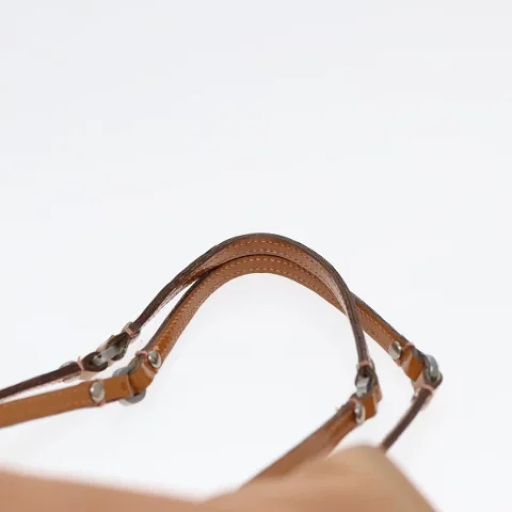 Prada Vintage Pre-owned Nylon prada-bags Beige Dames