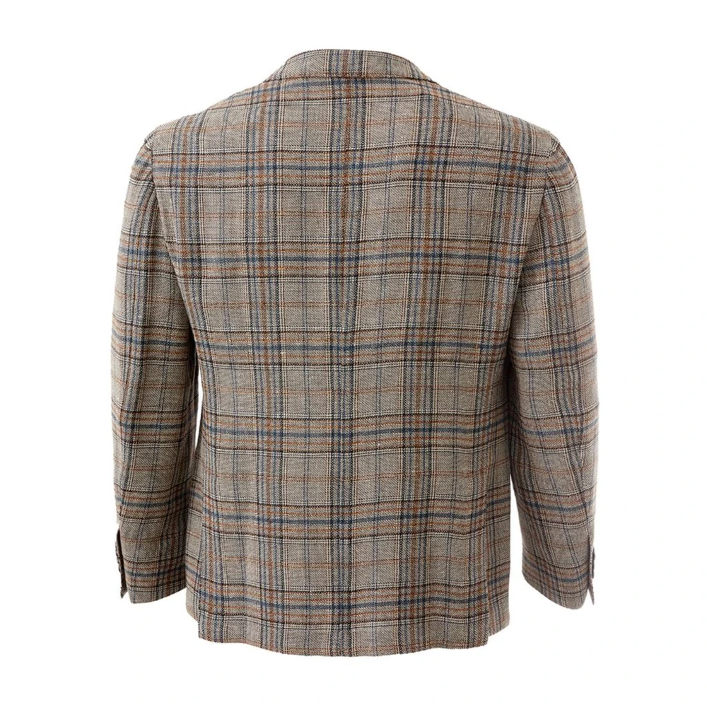 Lardini Multicolor Linnen Jas voor Mannen Multicolor Heren