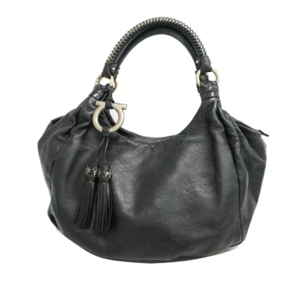 Salvatore Ferragamo Pre-owned Leather totes Black Dames