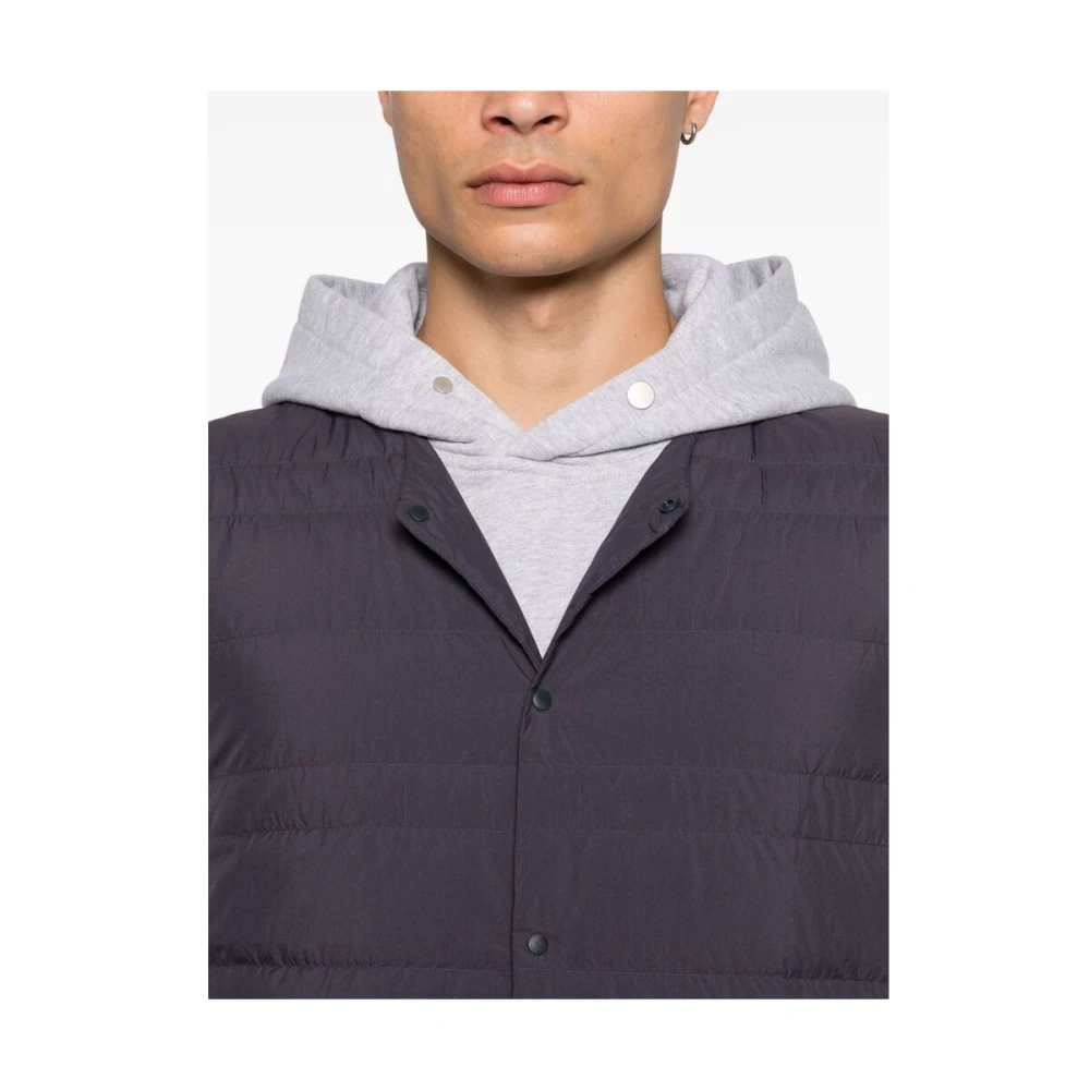 Mizuno Navy Blauw Gewatteerd Gilet Blue Heren