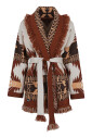 brown-jacquard-cardigan-with-fringe-edges