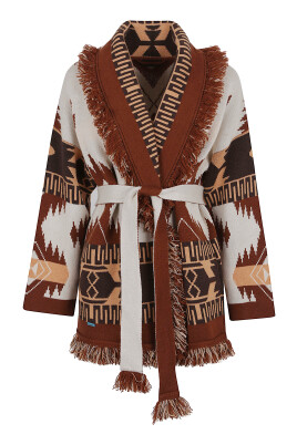 brown-jacquard-cardigan-with-fringe-edges