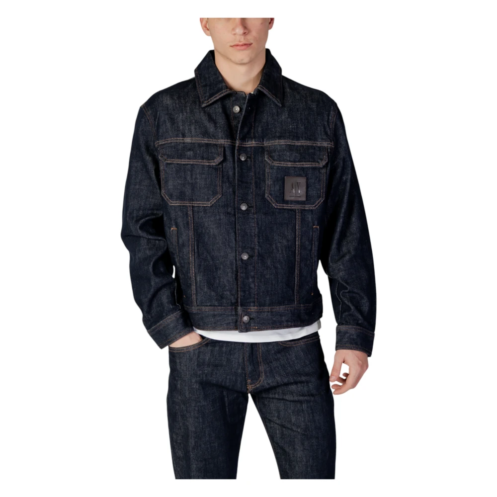 Armani Exchange Uomo Blu Giacche, S, New,
