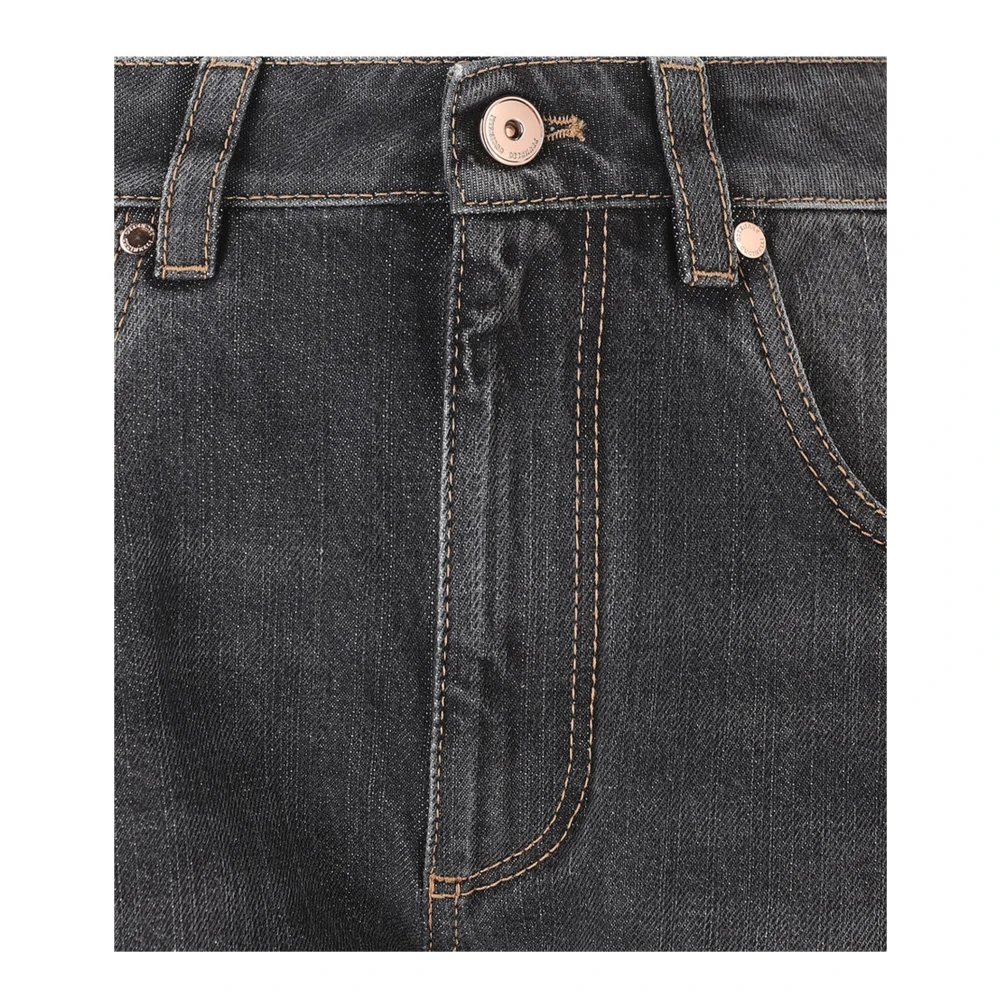 BRUNELLO CUCINELLI Moderne veelzijdige broek met iconische decoratie Gray Dames