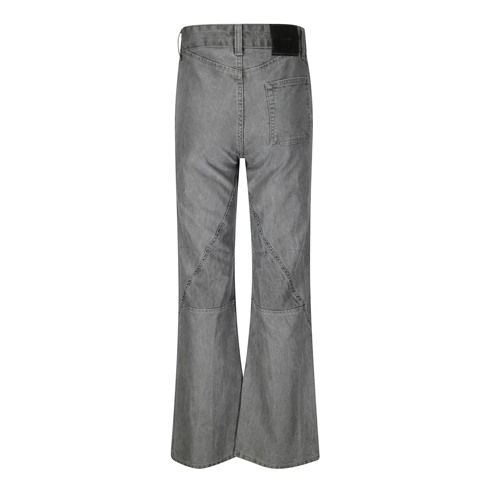 Our Legacy Rechte Katoenen Jeans met Zichtbare Stiksels Gray Dames