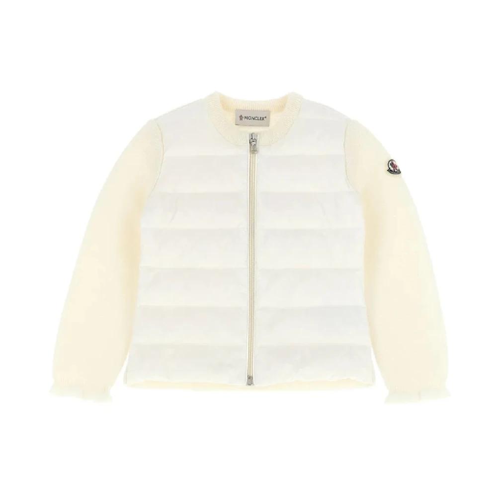 Moncler Unisex Kids Beige Kids Cardigans, 2 Y, Tricot Cardigan