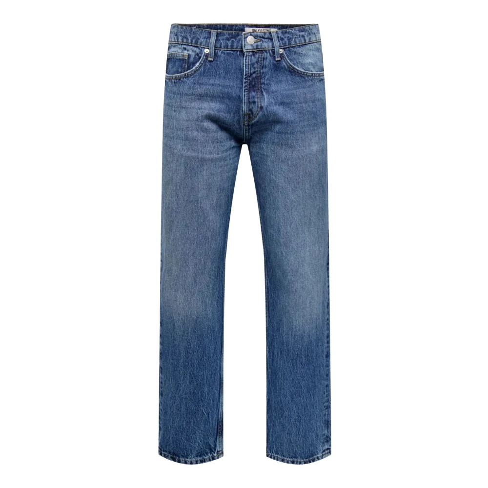 Only & Sons Hombre Azul Vaqueros, Talla: W34 L32