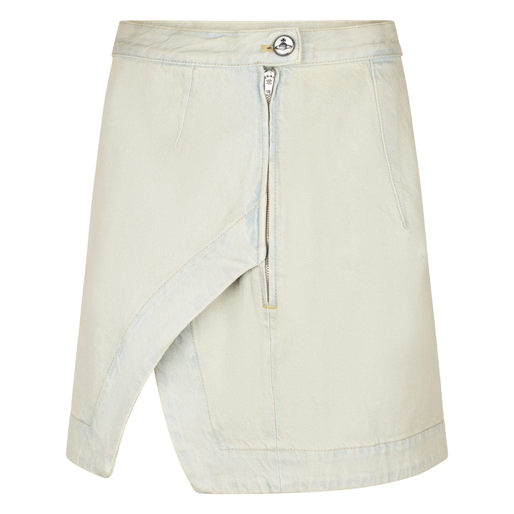Vivienne Westwood Women's Blue Rita Denim Skirt - Denim Skirts - L - Skirts