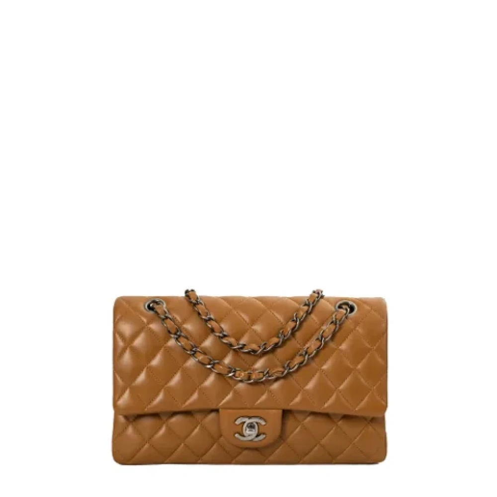 Chanel Vintage Pre-owned Leather chanel-bags Beige Dames