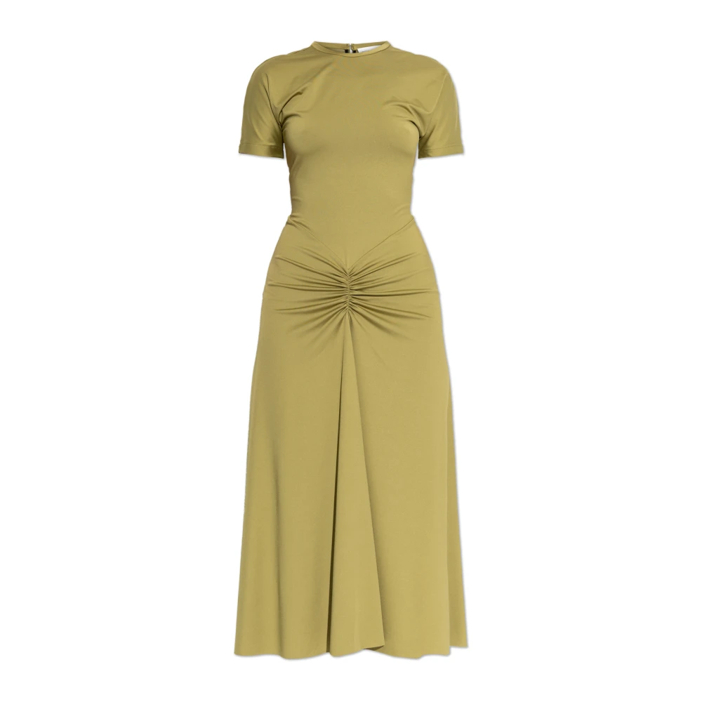 Victoria Beckham Women's Green Midi Dresses, 2XS, Blaire Midi Dress