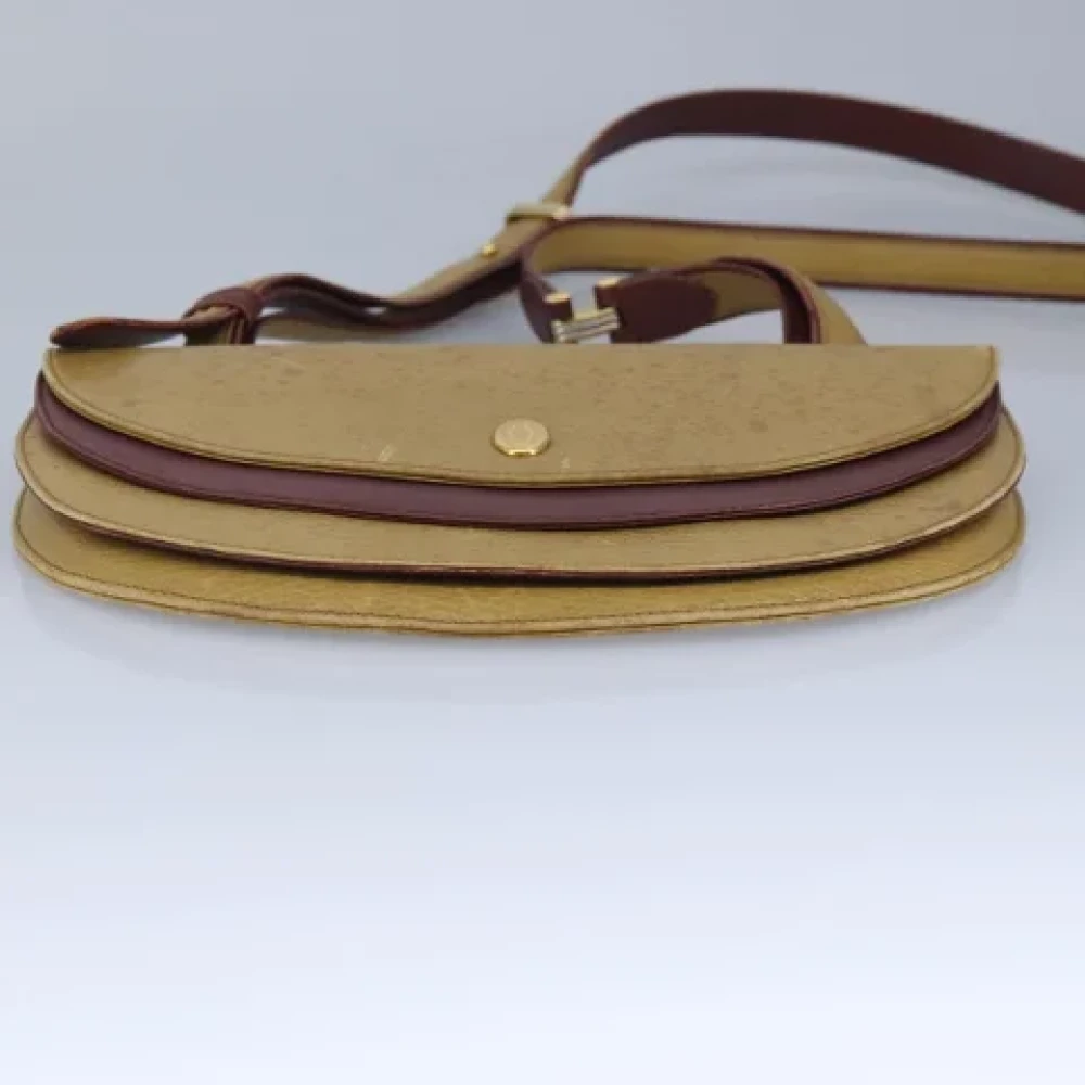 Cartier Vintage Pre-owned Leather shoulder-bags Beige Dames