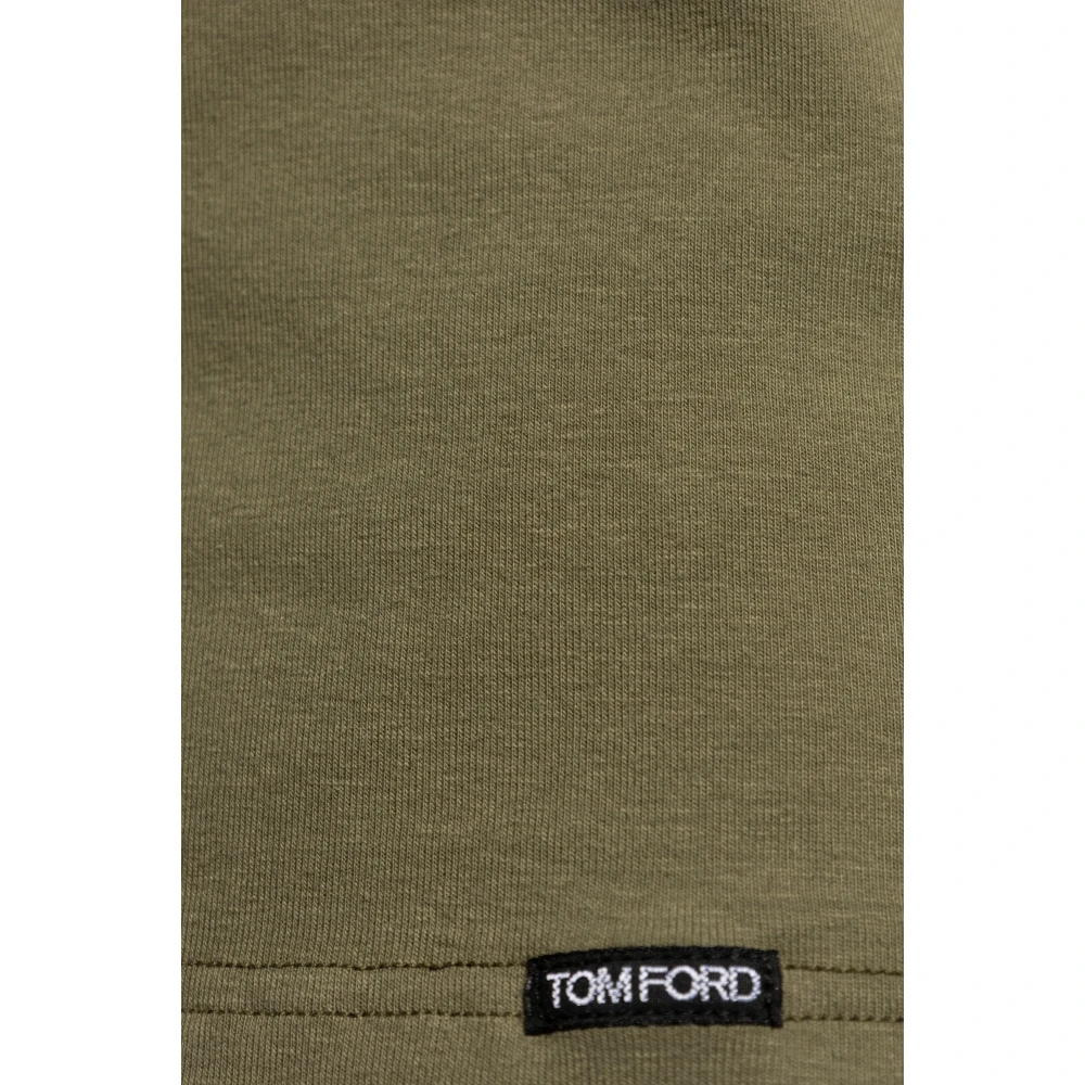 Tom Ford Katoenen T-shirt Green Heren