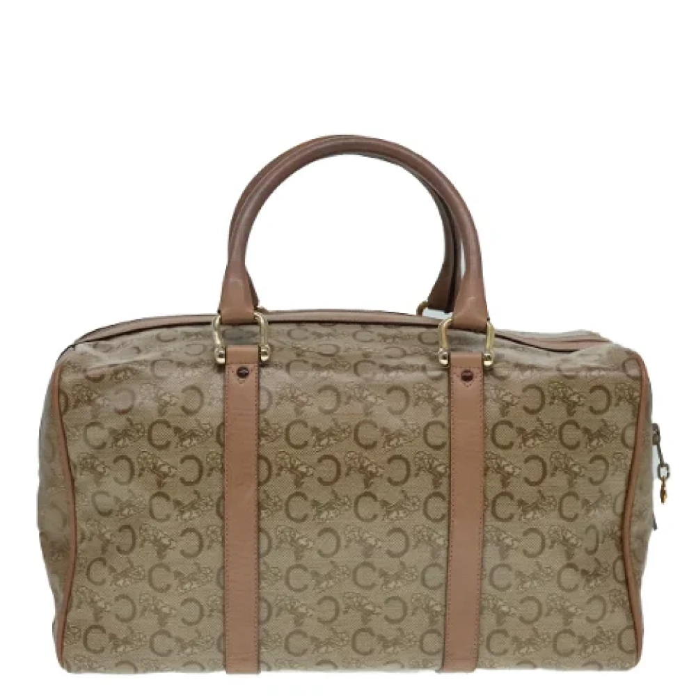 Celine Vintage Pre-owned Canvas handbags Beige Dames