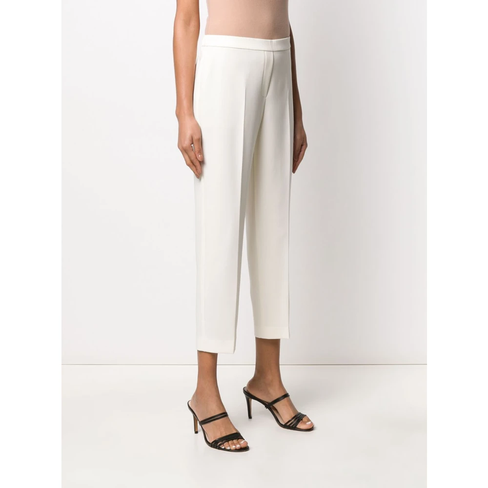 Theory Witte Crop Broek met Zakken White Dames