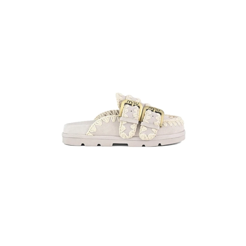 Mou Gray Mules, Female, 8 Uk, Sabot