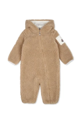 Barn Beige Klänning med Teddybjörn