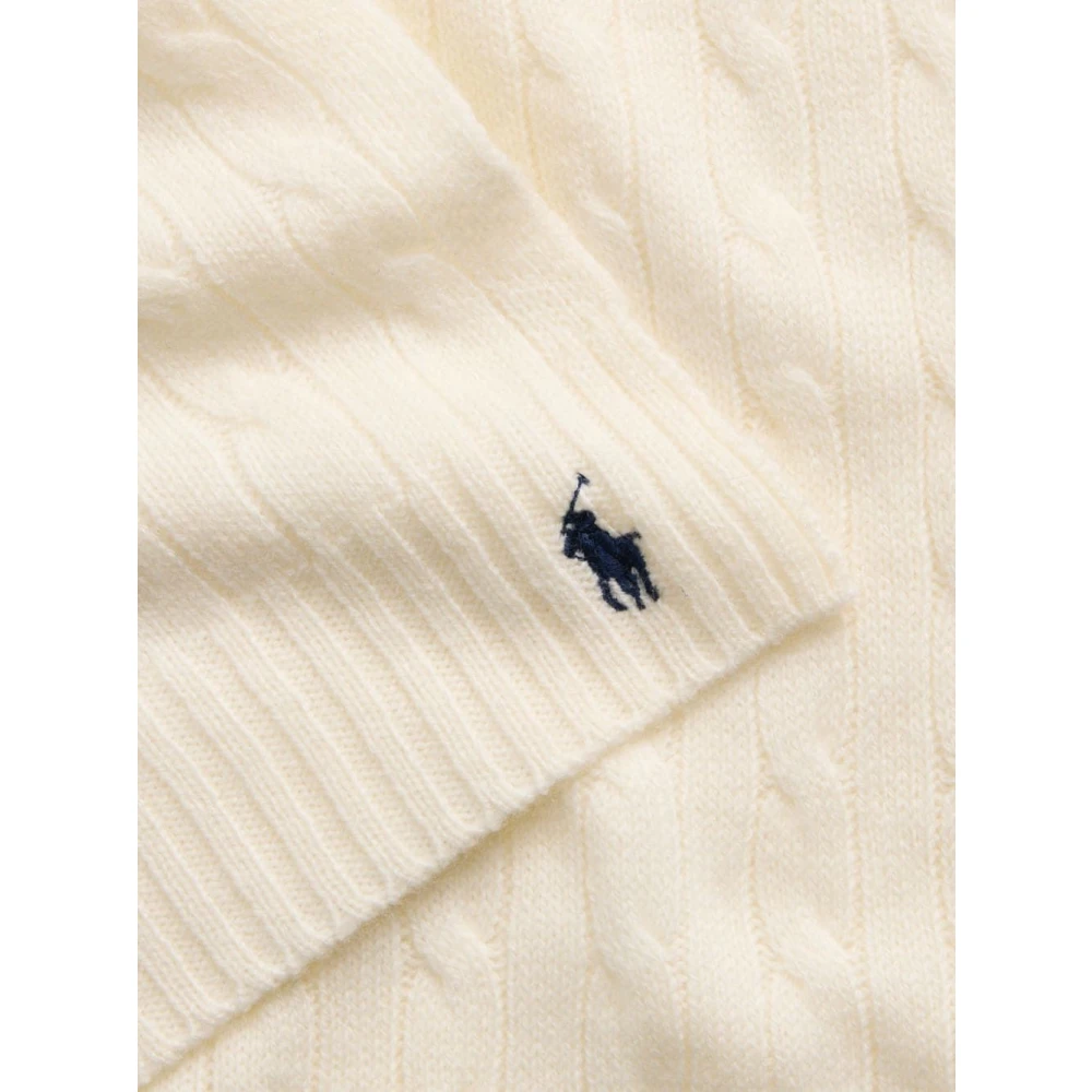 Polo Ralph Lauren Beige Wol Kasjmier Sjaal Beige Dames