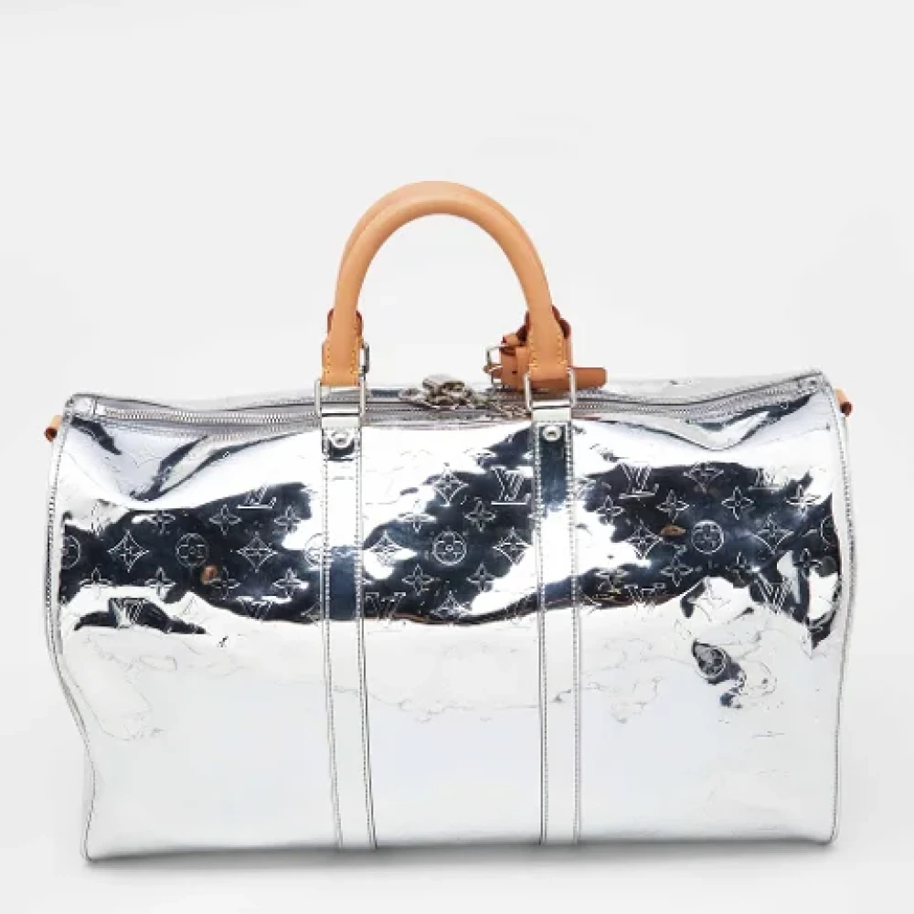 Louis Vuitton Vintage Pre-owned Leather travel-bags Gray Dames
