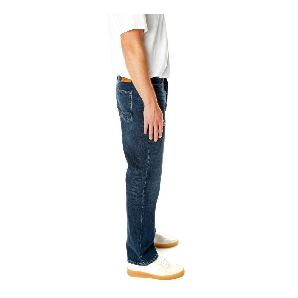 Denham Relaxed Fit Mid Waist Jeans Blue Heren