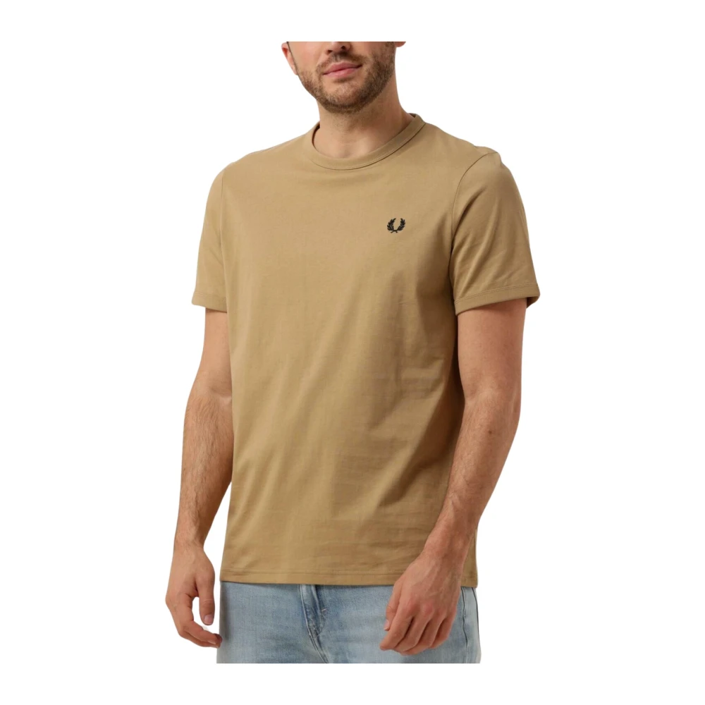 Fred Perry Heren Polo & T-shirts Ringer Tee Brown Heren