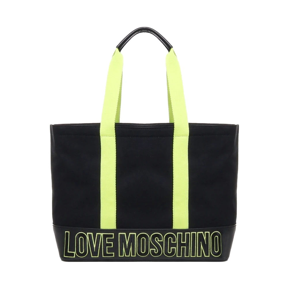 Love Moschino Winkel tas met contrasterende handvatten Black Dames