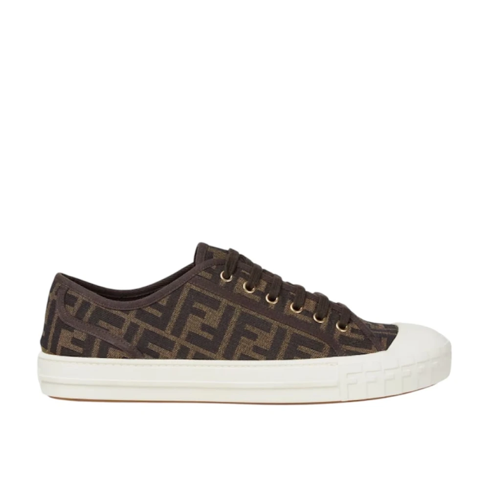 Fendi Domino Sneaker Heren Schoenen Bruin