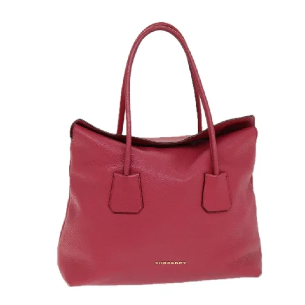 Burberry Vintage Pre-owned Leather handbags Pink Dames