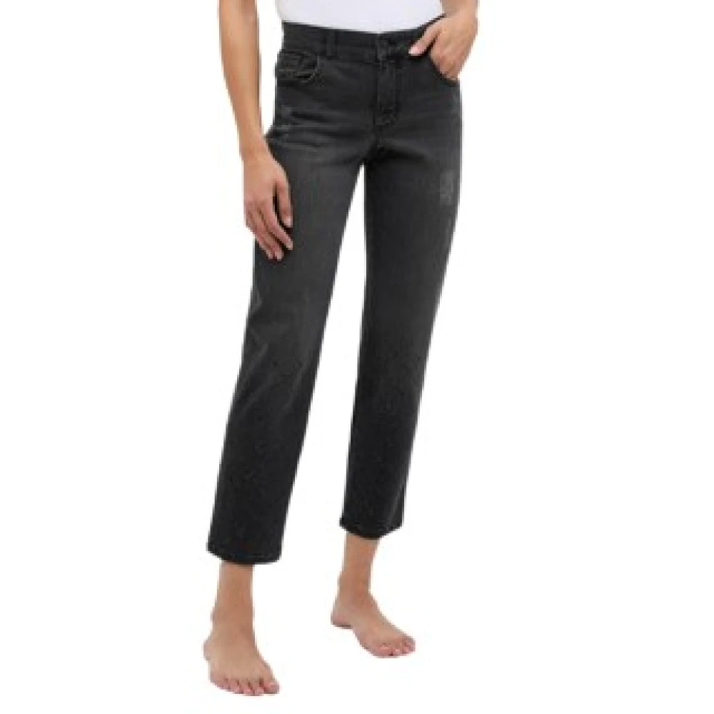 Angels Zwarte Diamant Crop Top Black Dames
