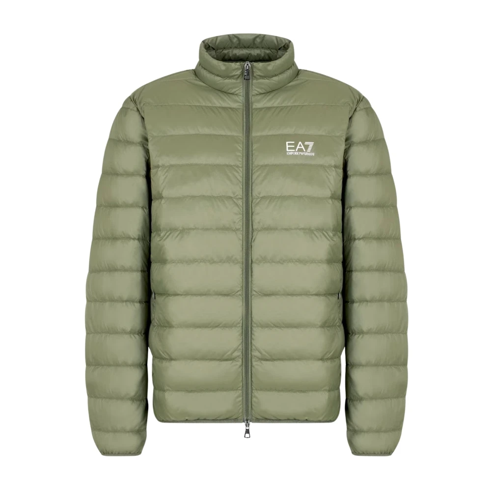 Emporio Armani Ea7 Mannelijk Groente Jassen Heren, Groen, L, Core Identity Packable Donsjas