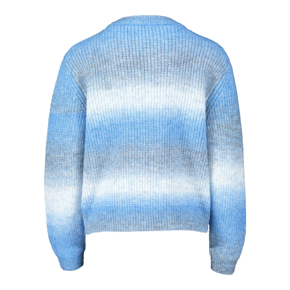 Betty & Co Casual Gebreide Trui met Ronde Hals Blue Dames