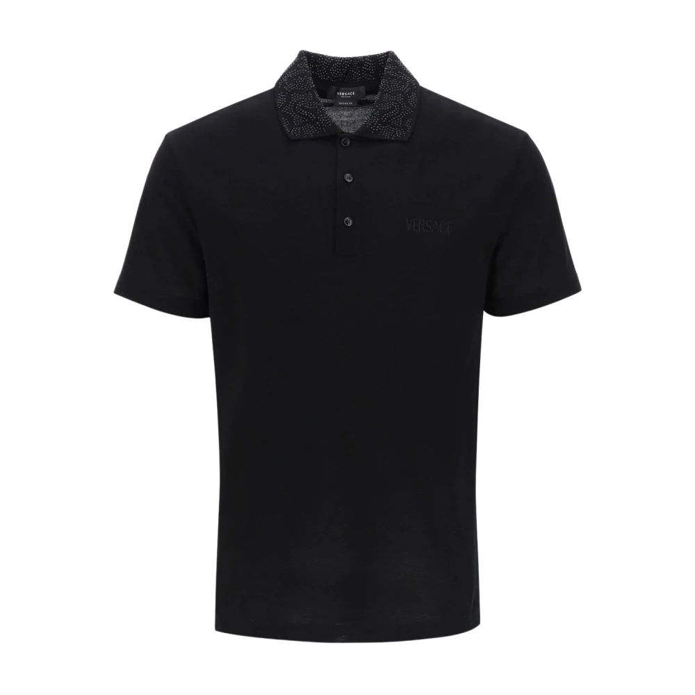 Versace Klassieke Polo Shirt Black Heren