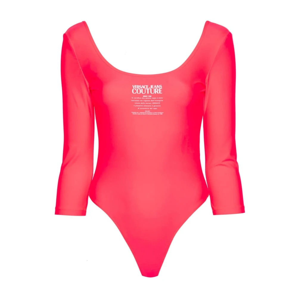 Versace Jeans Couture Roze Top met Lycra Gerecycled Pink Dames
