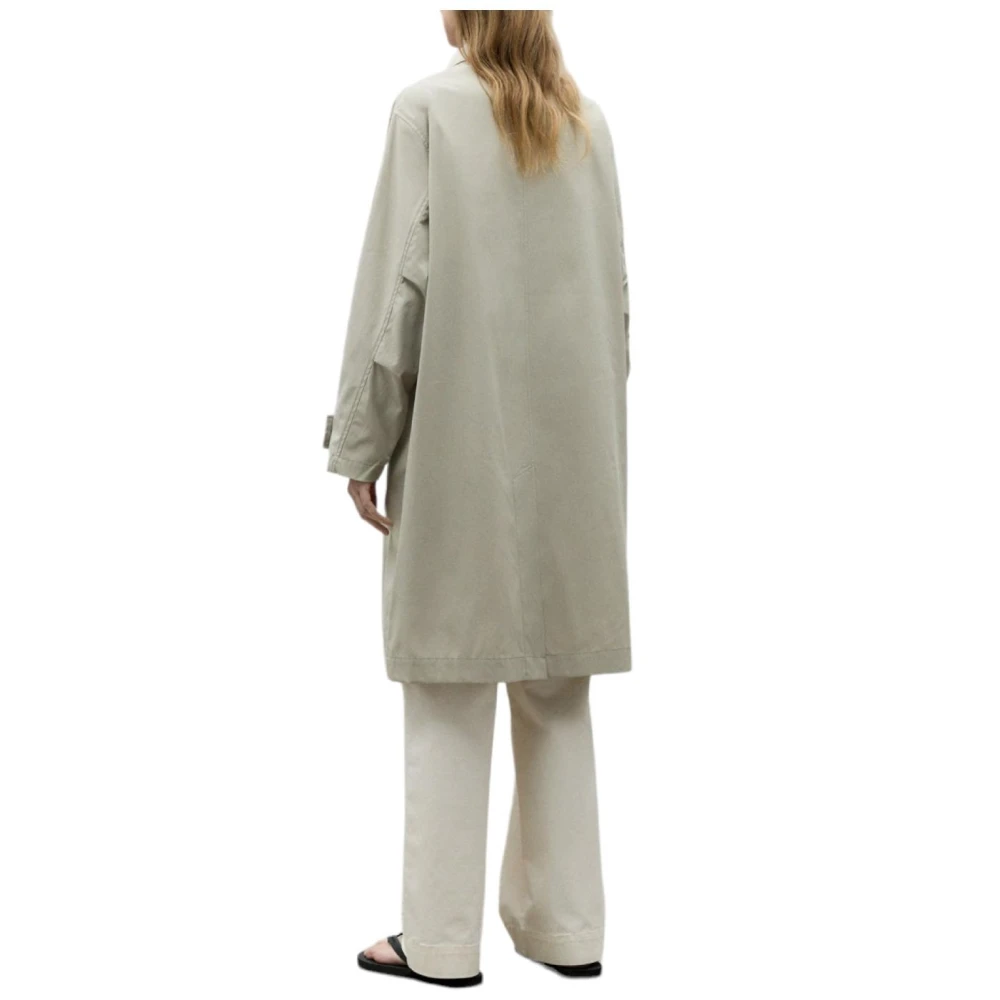 Ecoalf Single-Breasted Coats Beige Dames