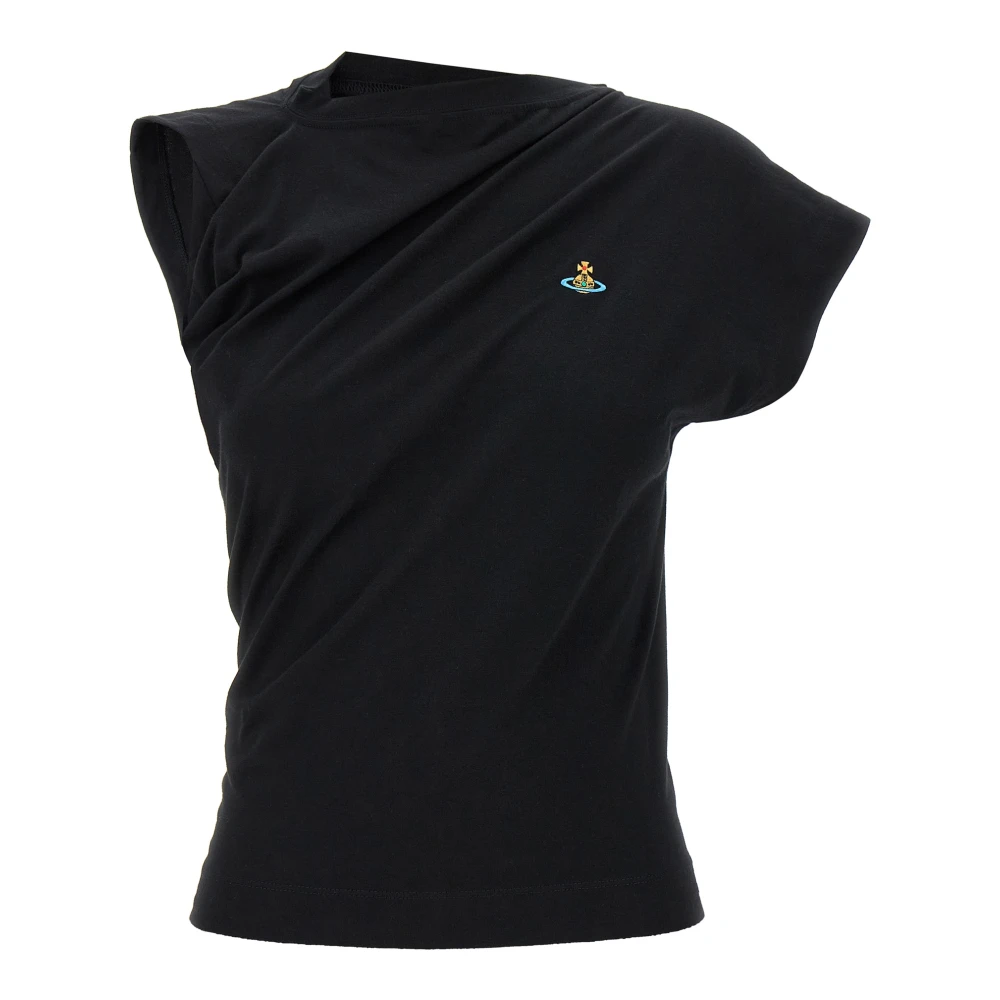 Vivienne Westwood Women's Black Hebo Top - T-Shirts - M - Tops