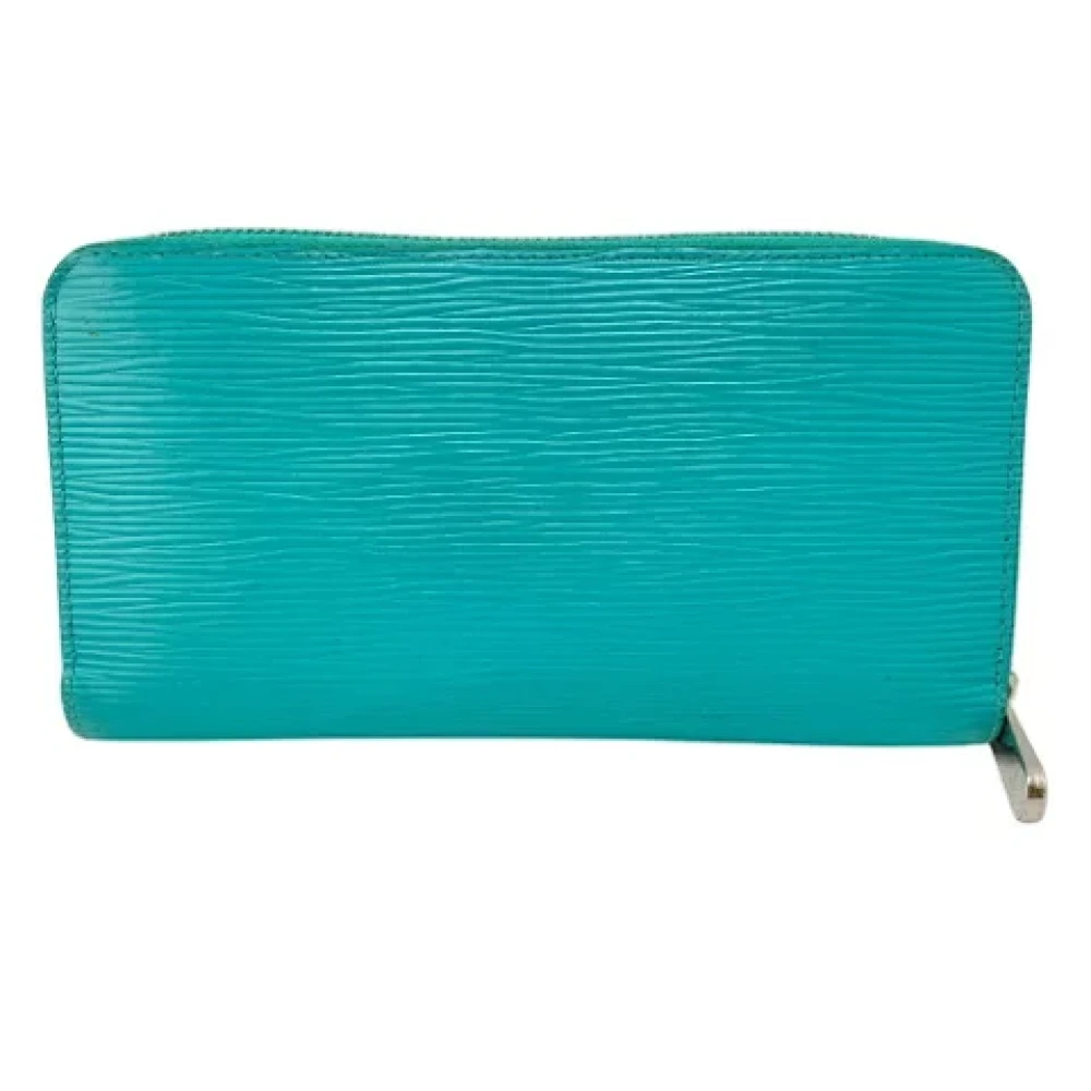 Louis Vuitton Vintage Pre-owned Leather wallets Blue Dames