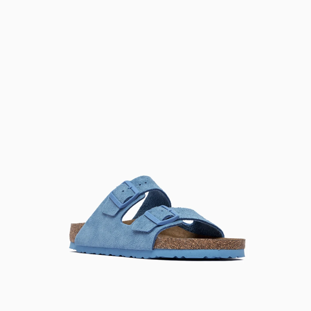 Birkenstock Arizona Suède Sandalen Blue Dames