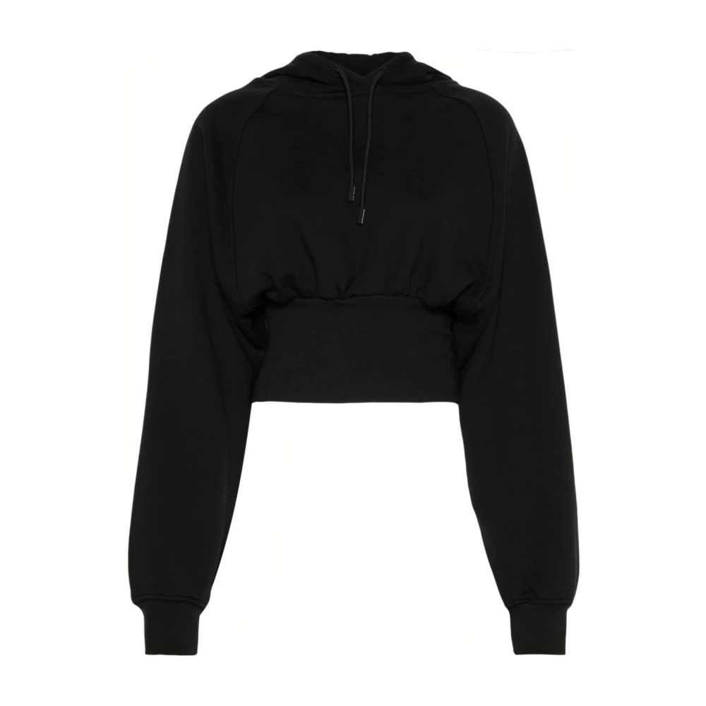 Adidas by Stella McCartney Krótkie Hoodie Black, Dam