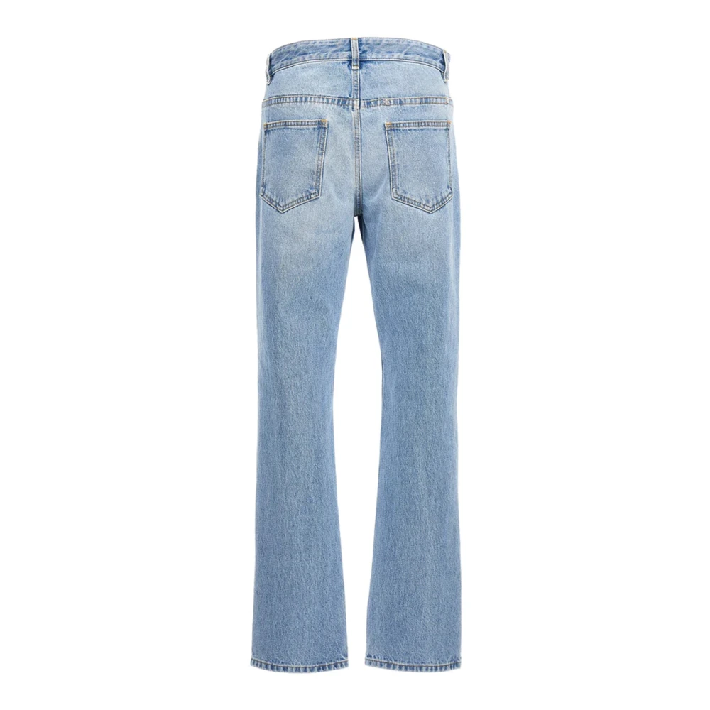Givenchy Klassieke Stone-Wash Straight Jeans Blue Heren
