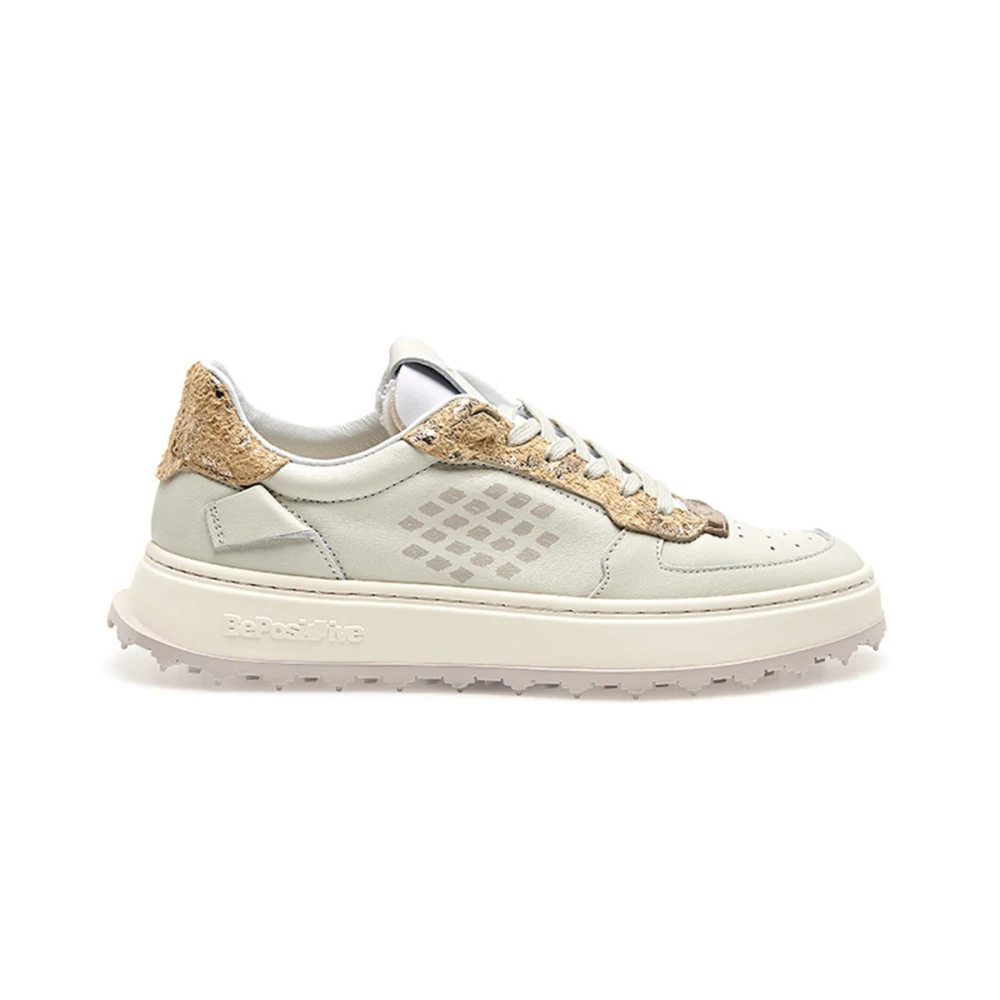 Be Positive Cuprace Basket Sneakers Wit Zwart White Dames