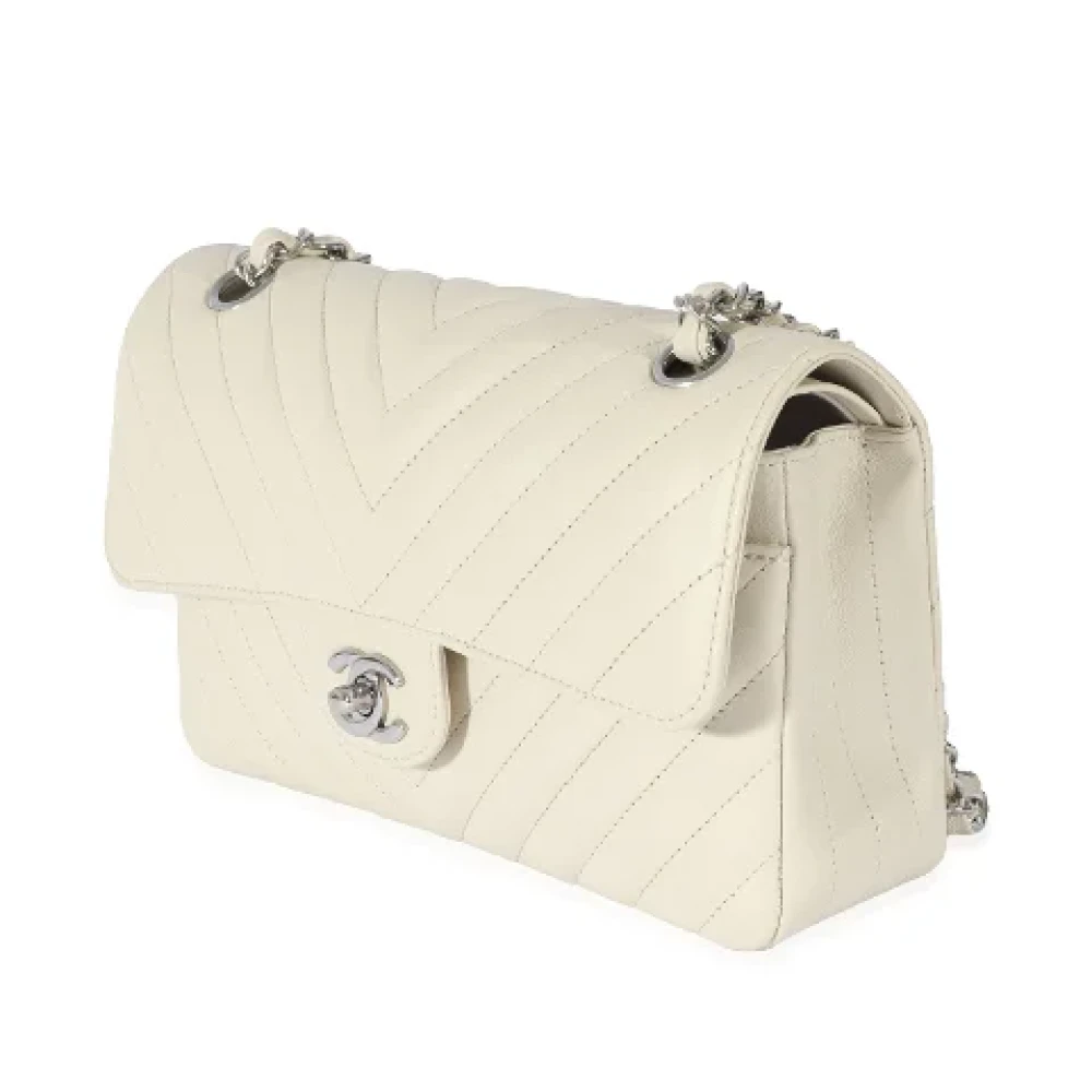 Chanel Vintage Pre-owned Leather chanel-bags White Dames