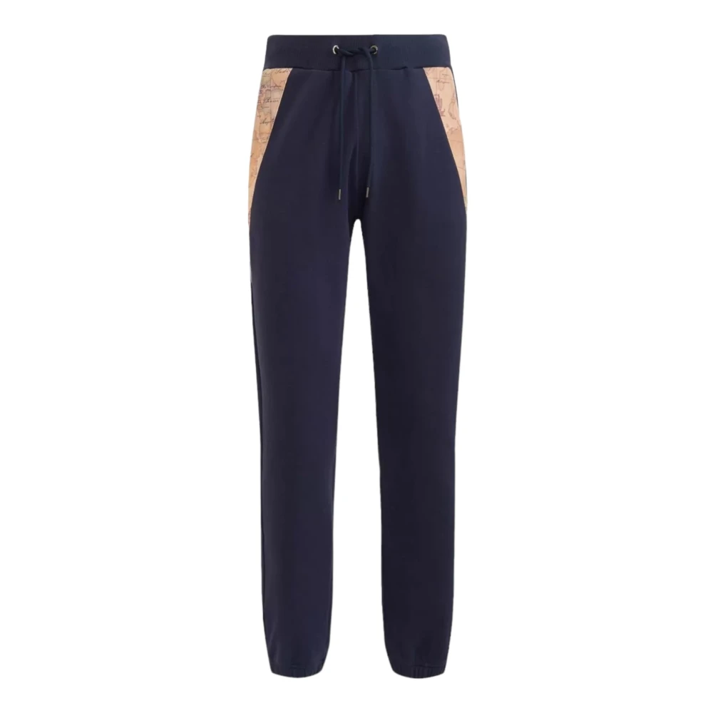 Alviero Martini 1a Classe Blauwe Geo Classic Joggingbroek Blue Heren