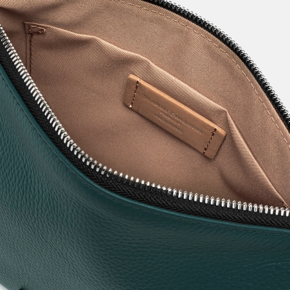 Gianni Chiarini Groene Nora Pouch Leren Tas Green Dames