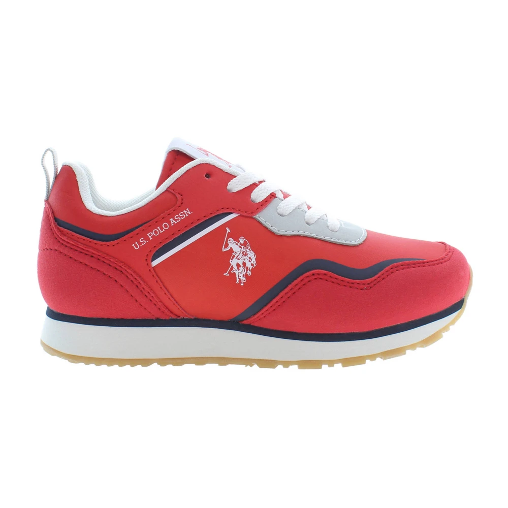 U.s. Polo Assn. Unisex Kids Red Kids Sneakers, 28 Eu, Nobik Trainers