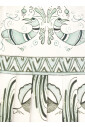 jupe-en-soie-avec-motif-contrastant