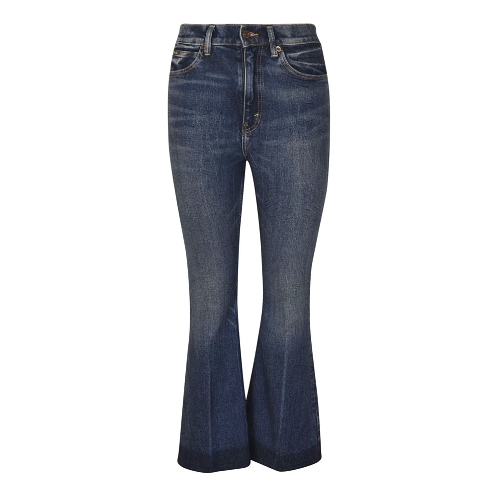 Ralph Lauren Cropped Flare Blue Dames